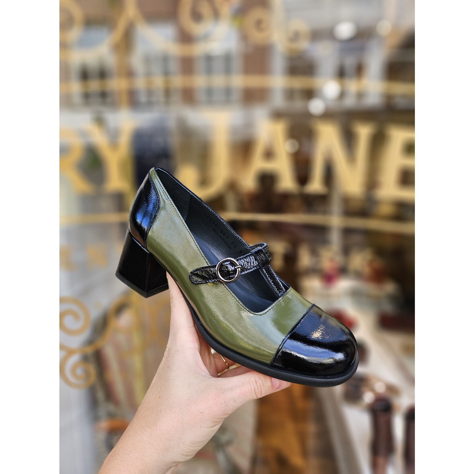 Fly London Solf Pump zwart/groen