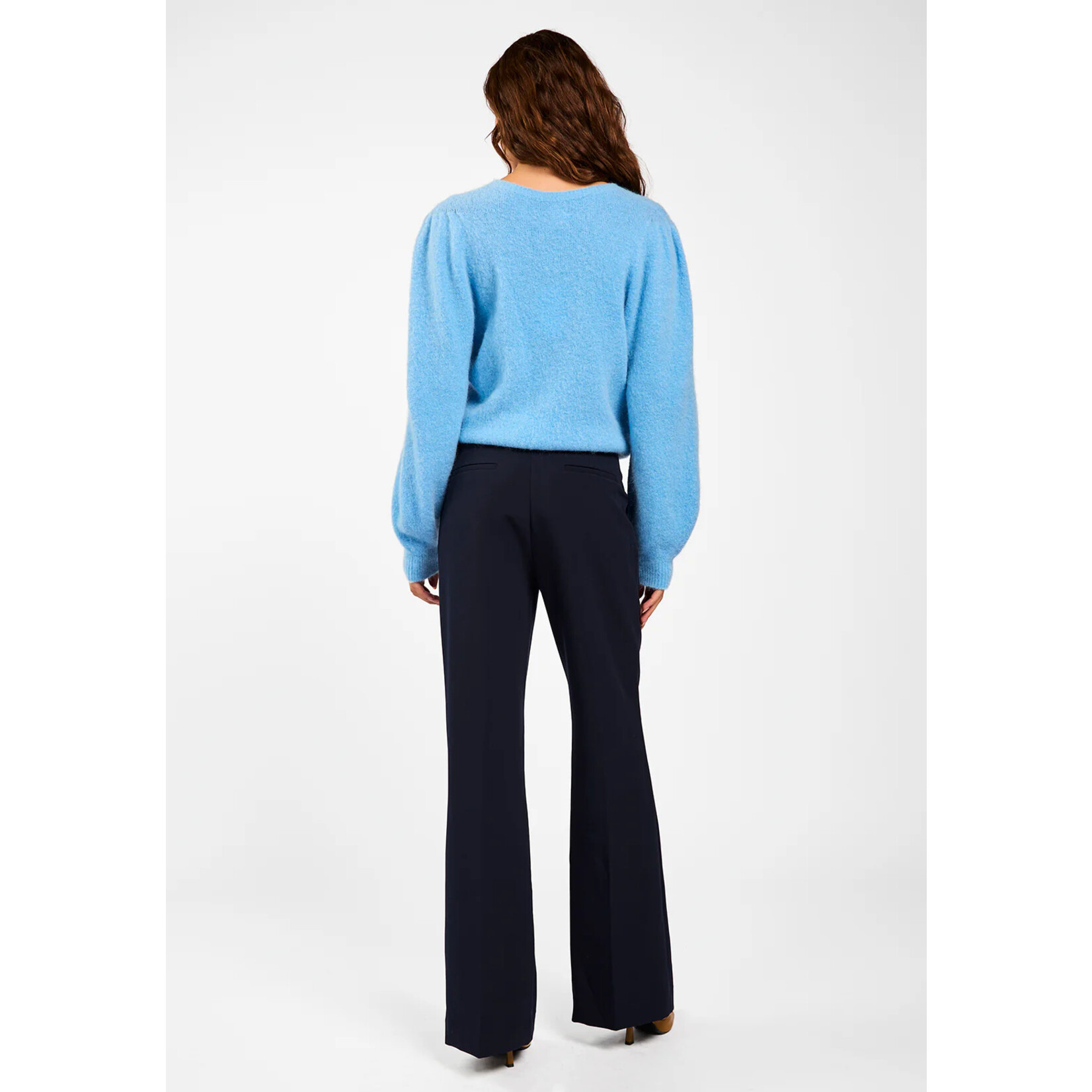 Aaiko alpaca trui DENIZE blauw