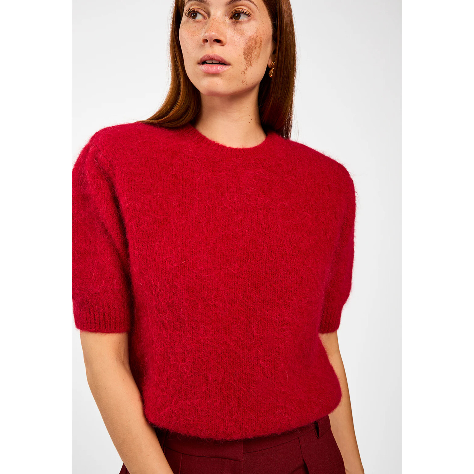Aaiko knit trui DANNI red pepper rood