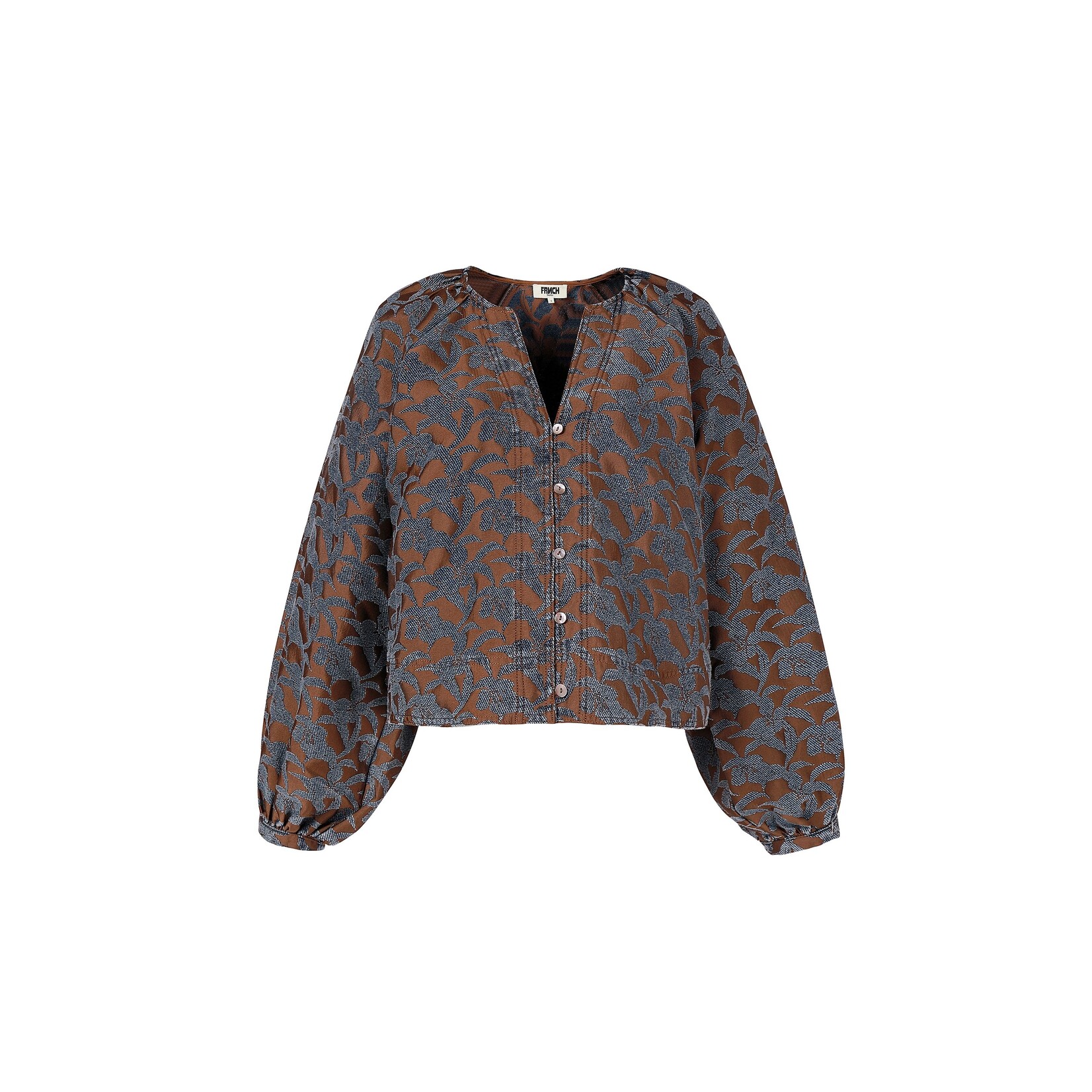 FRENCH FRNCH blouse MARRON glace bruin/spijker