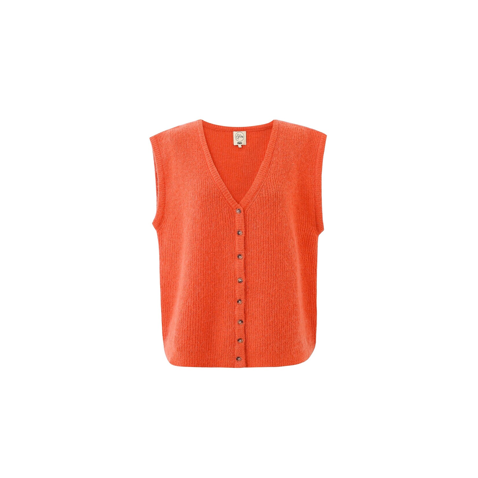 FRENCH FRNCH vest spencer mohair KUKICHA oranje