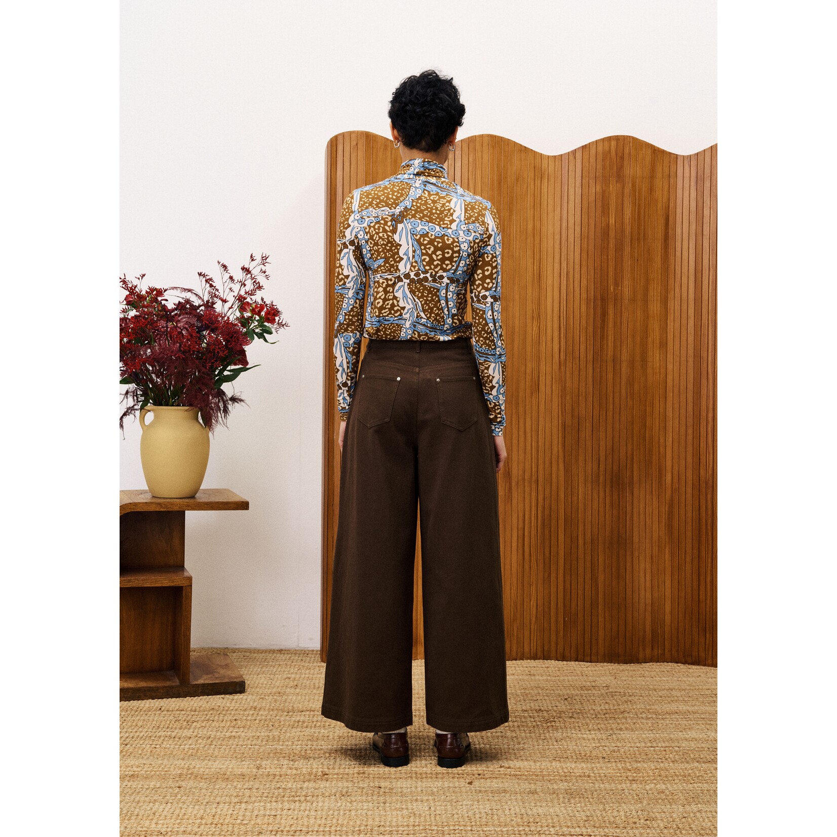 FRENCH FRNCH top lange mouw ROMARIN print multi