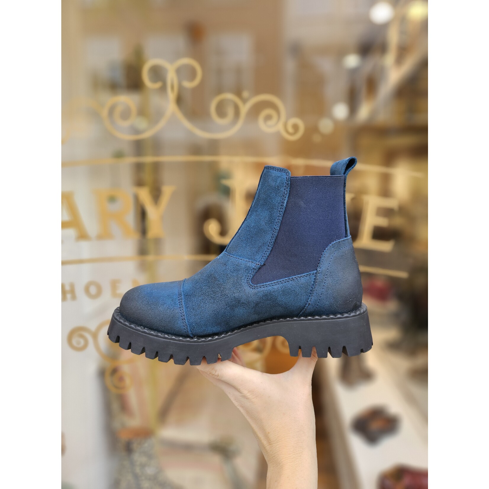 Ten Points chelsea enkellaarsje PENNY blauw