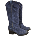 Nemonic Nemonic leren westernlaars VOLEY blauw