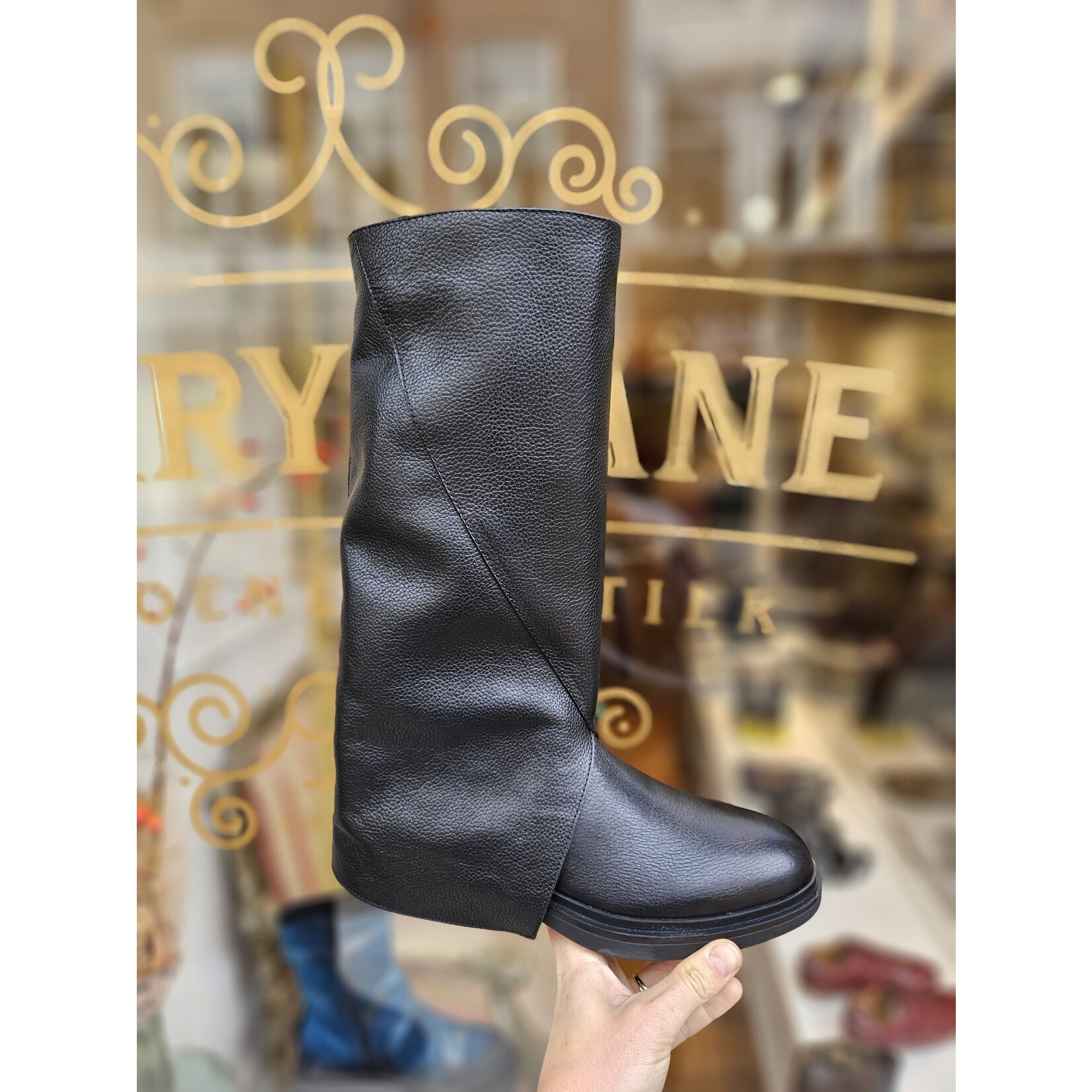 Roberto d'Angelo leren kaplaars chelsea YARA zwart