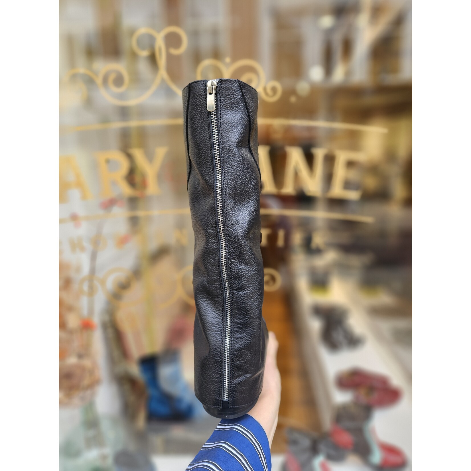 Roberto d'Angelo leren kaplaars chelsea YARA zwart