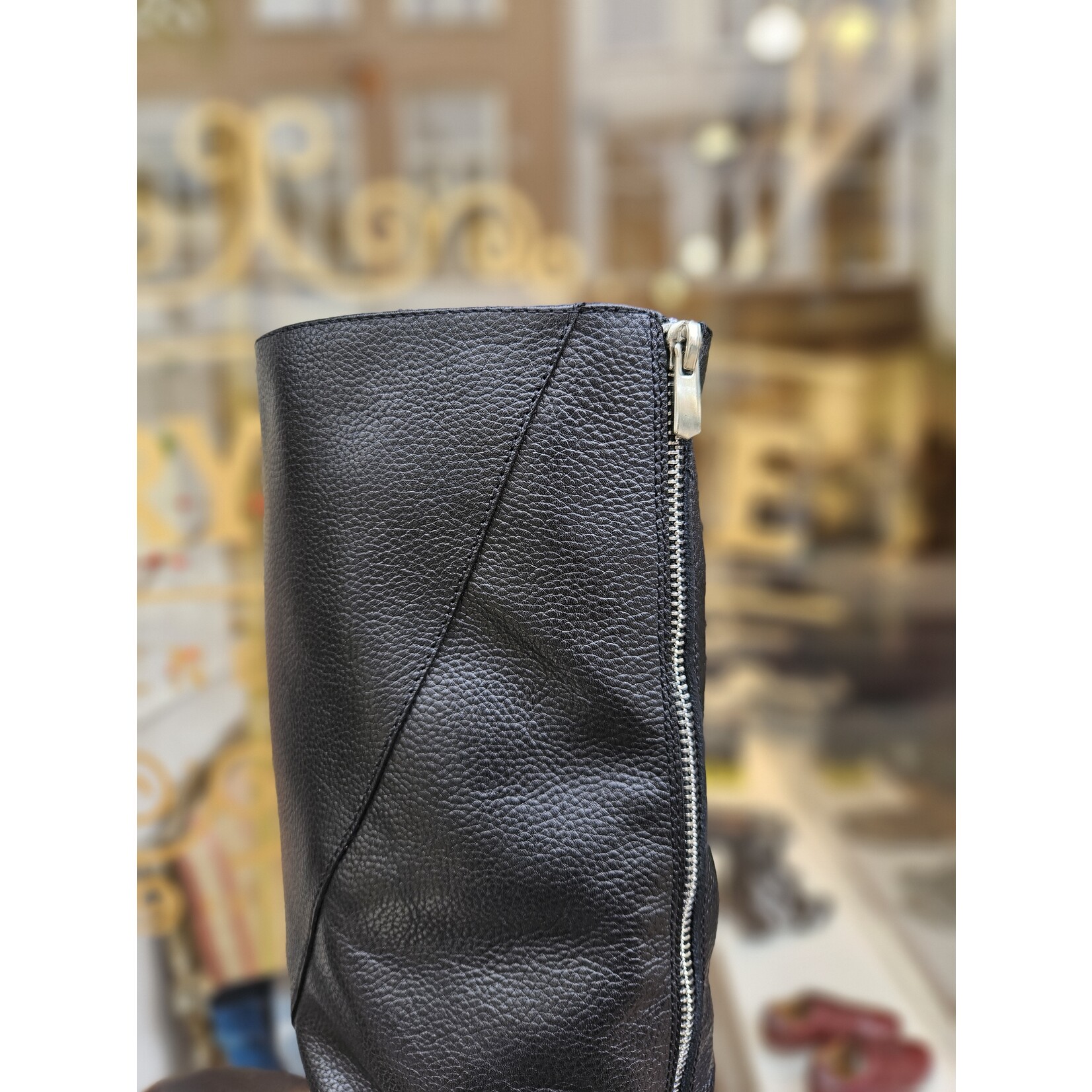 Roberto d'Angelo leren kaplaars chelsea YARA zwart