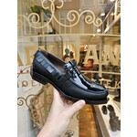 Le Bohemien leren loafer strik lak K110-3 zwart