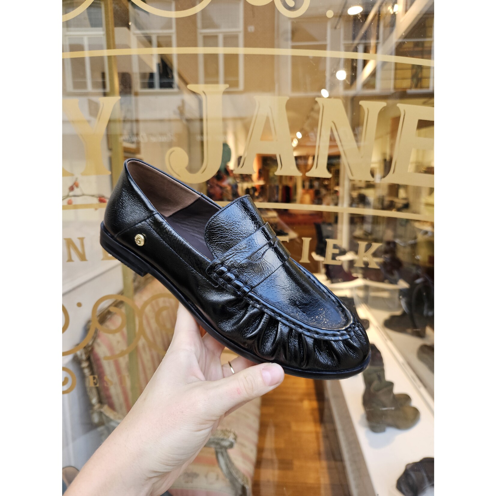 Copenhagen leren loafer PARIS AND ME zwart