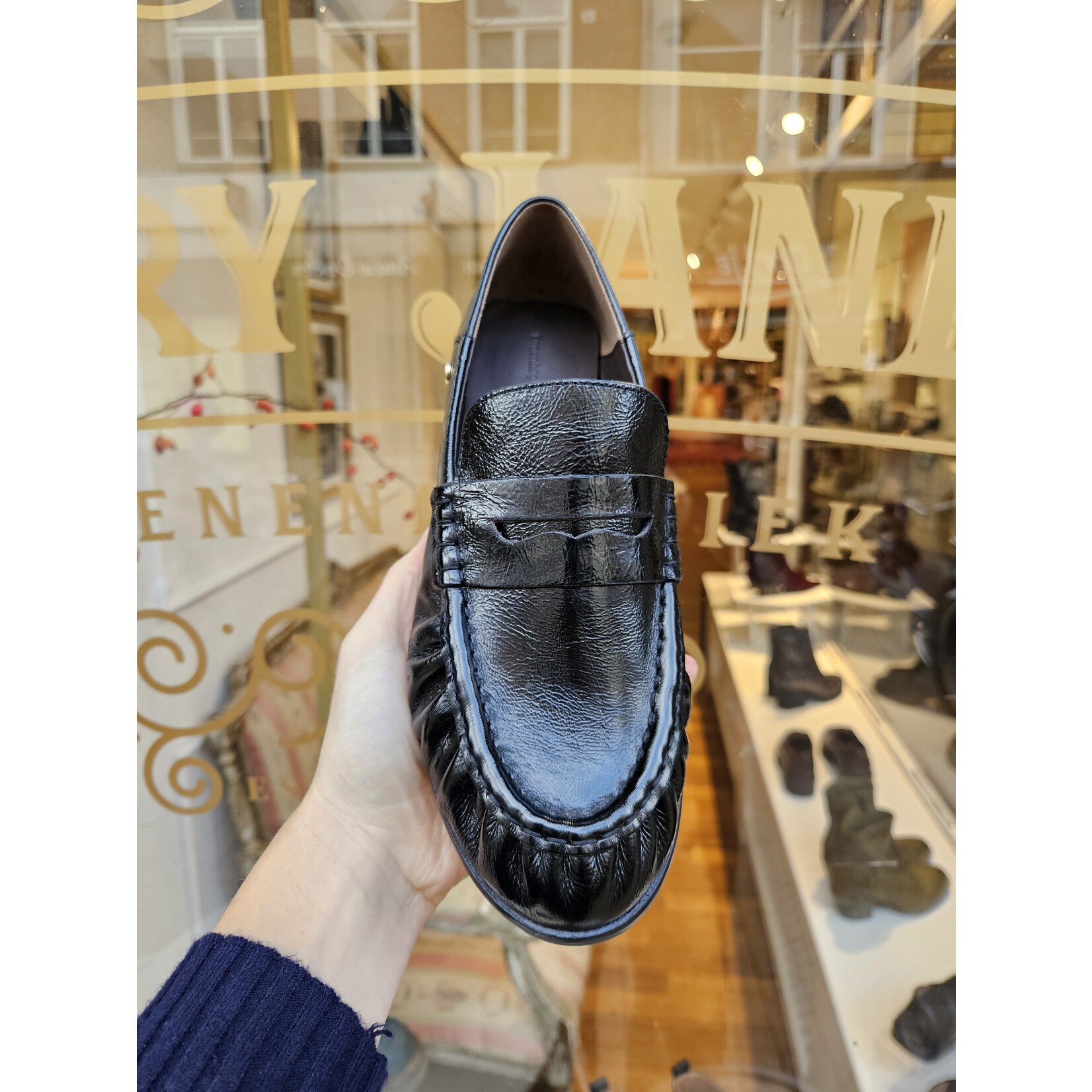 Copenhagen leren loafer PARIS AND ME zwart