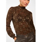 Aaiko top TORY kant lace cedar green