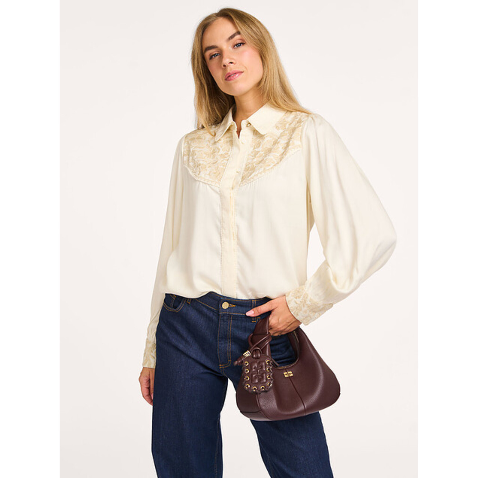 Aaiko blouse viscose OPHELIA creme