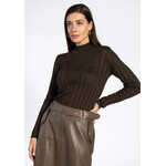 Aaiko trui top lange mouw VIDA cedar green