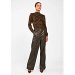 Aaiko fake leather broek SONJA pu groen
