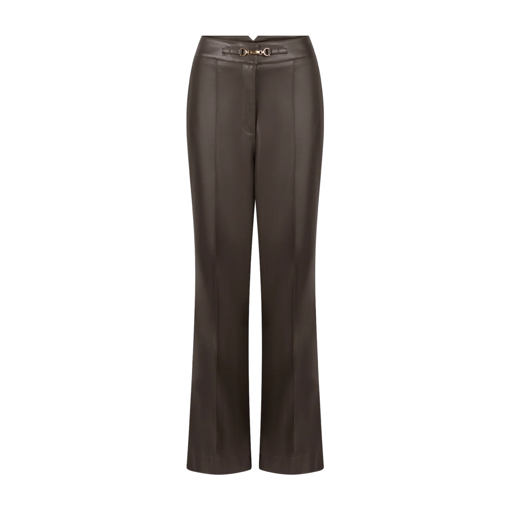 Aaiko fake leather broek SONJA pu groen
