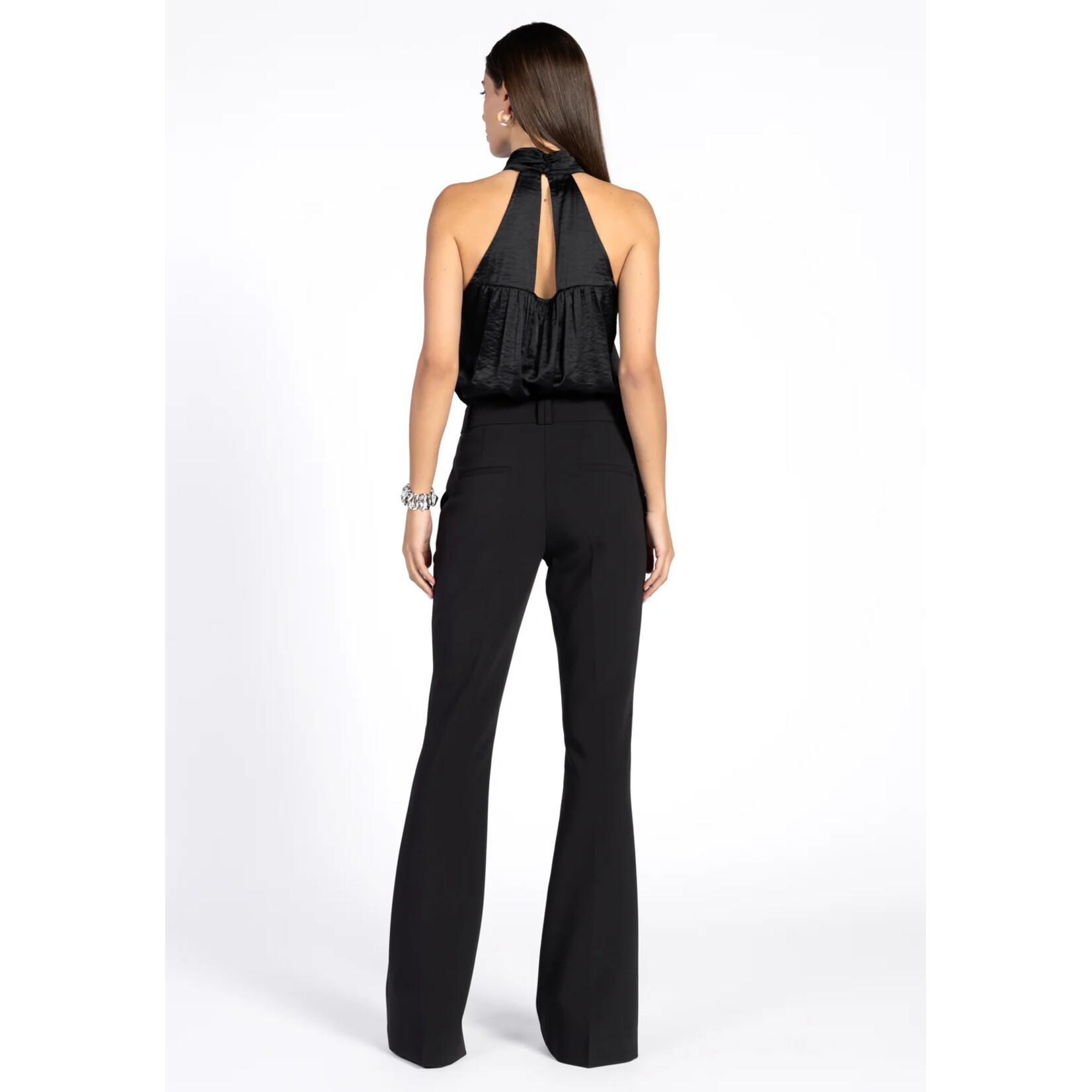 Aaiko pantalon flare GLENN zwart