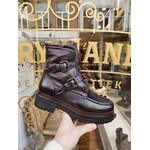 MJUS leren winterboots gesp WYJA bruin