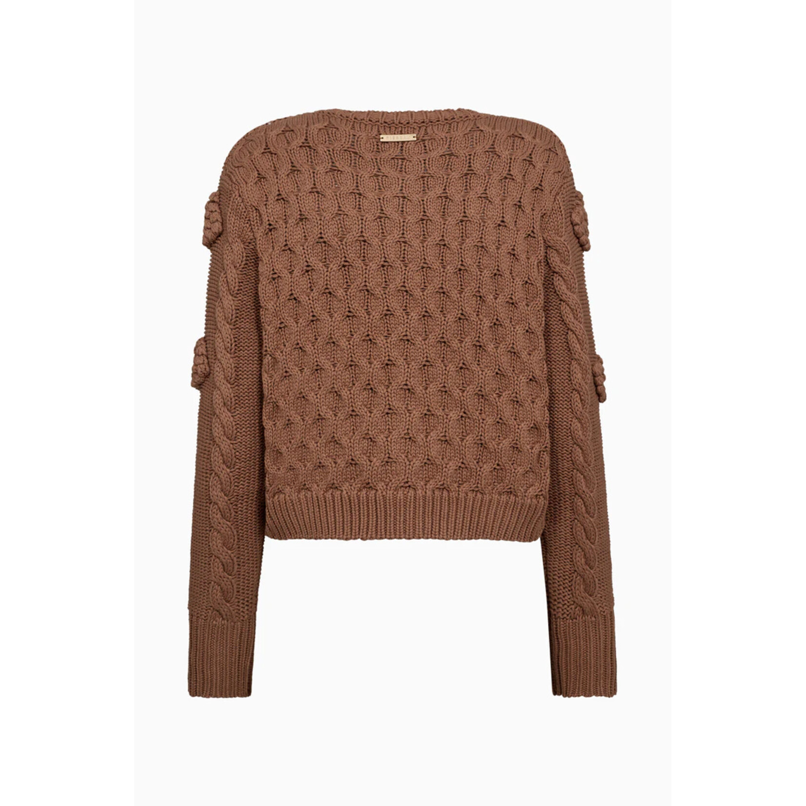 Pieszak Pieszak vest gehaakt knit NUGGET gold bruin