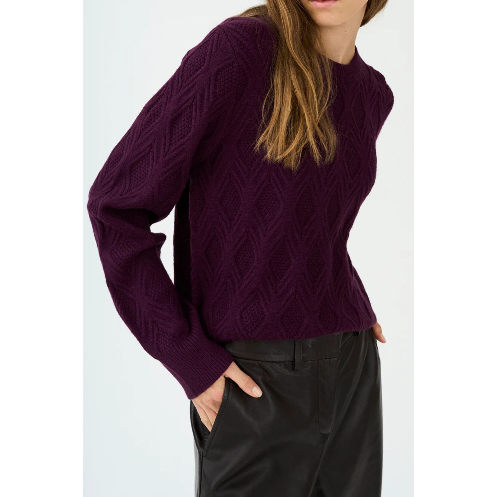 Pieszak Pieszak trui JASMIN knit paars