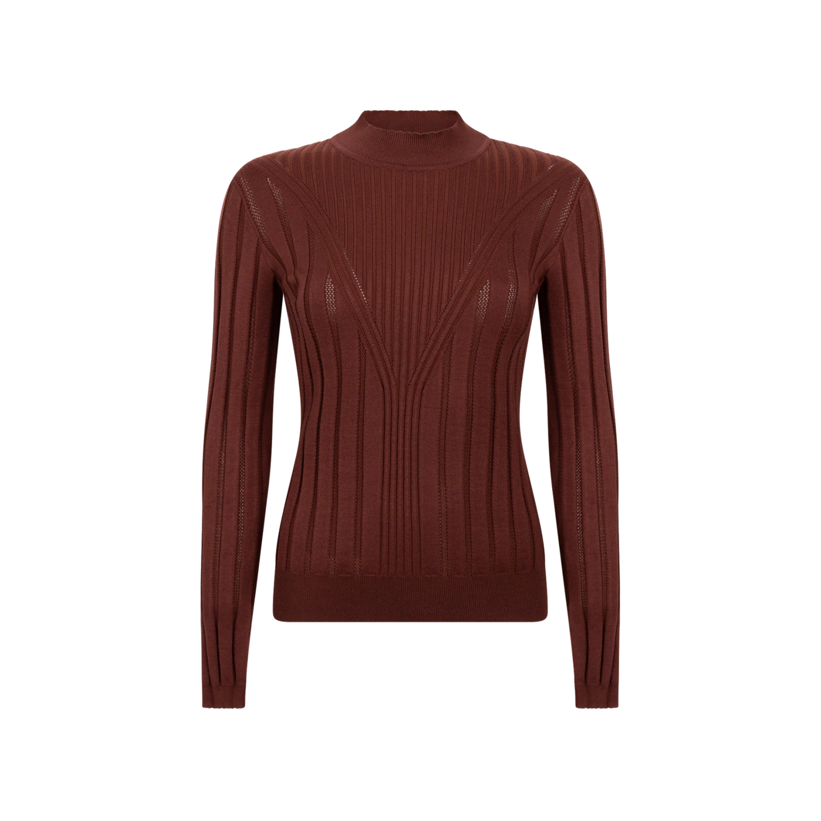 Aaiko top VIDA viscose SPICY CHOCOLATE