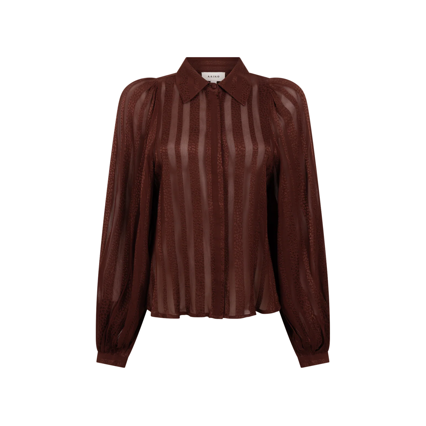 Aaiko blouse stripe ROSE spicy chocolate
