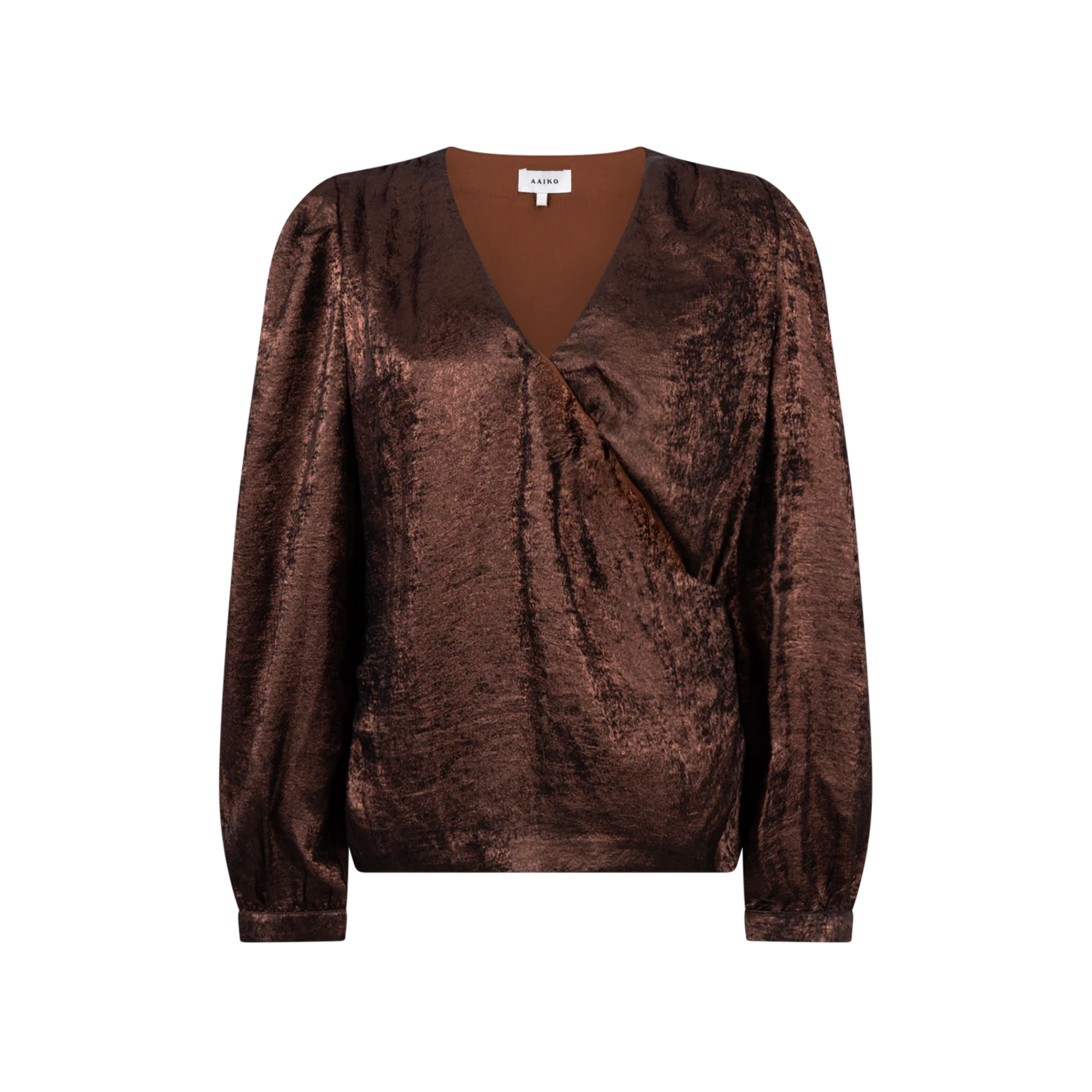 Aaiko top LYDA shine koperkleur
