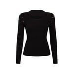Aaiko top viscose ZAHRA lange mouw zwart