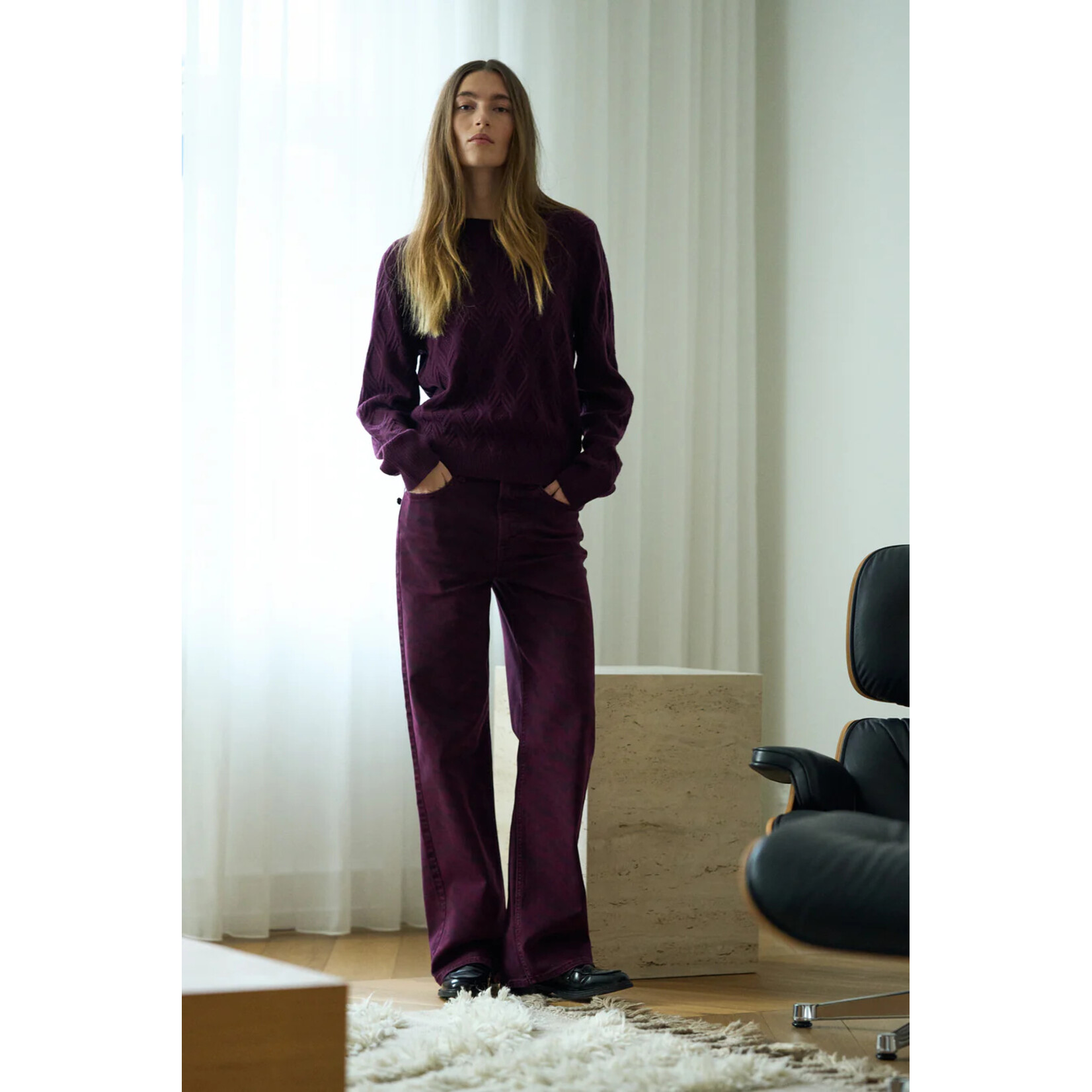 Pieszak Pieszak jeans zebra BIRKIN paars