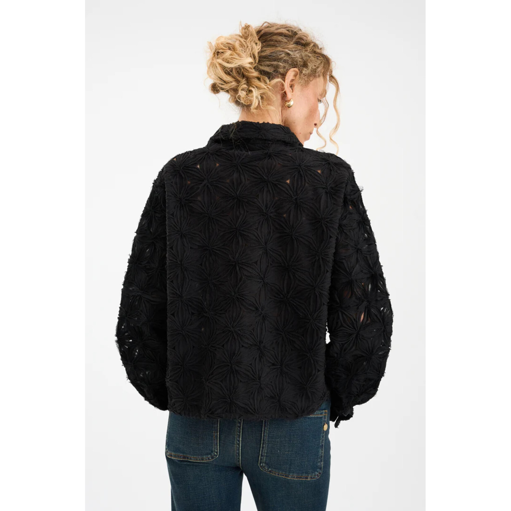 Pieszak Pieszak jasje LEXIE chiffon jacket zwart