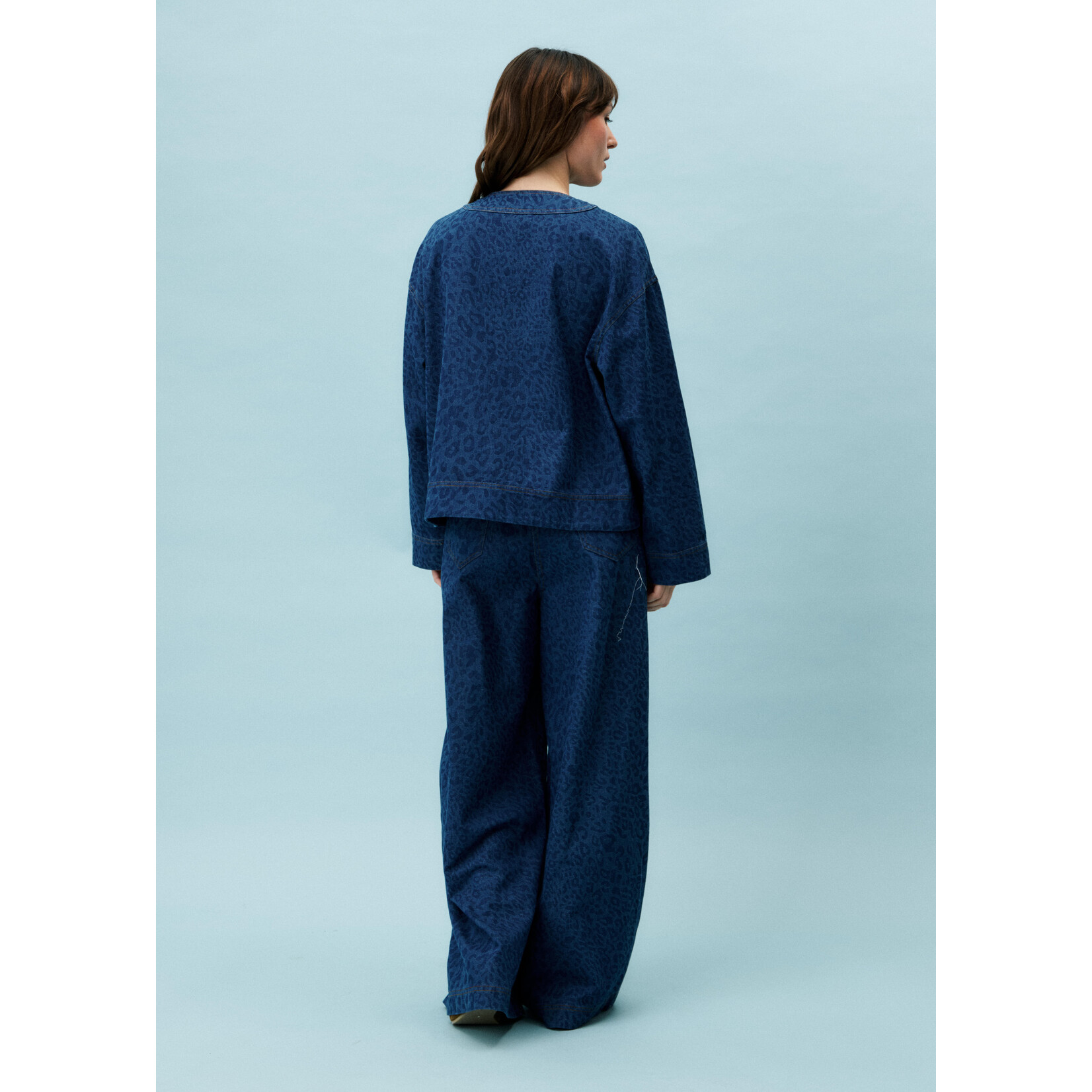 FRNCH FRNCH prespring broek pantalon suit AZURE blauw