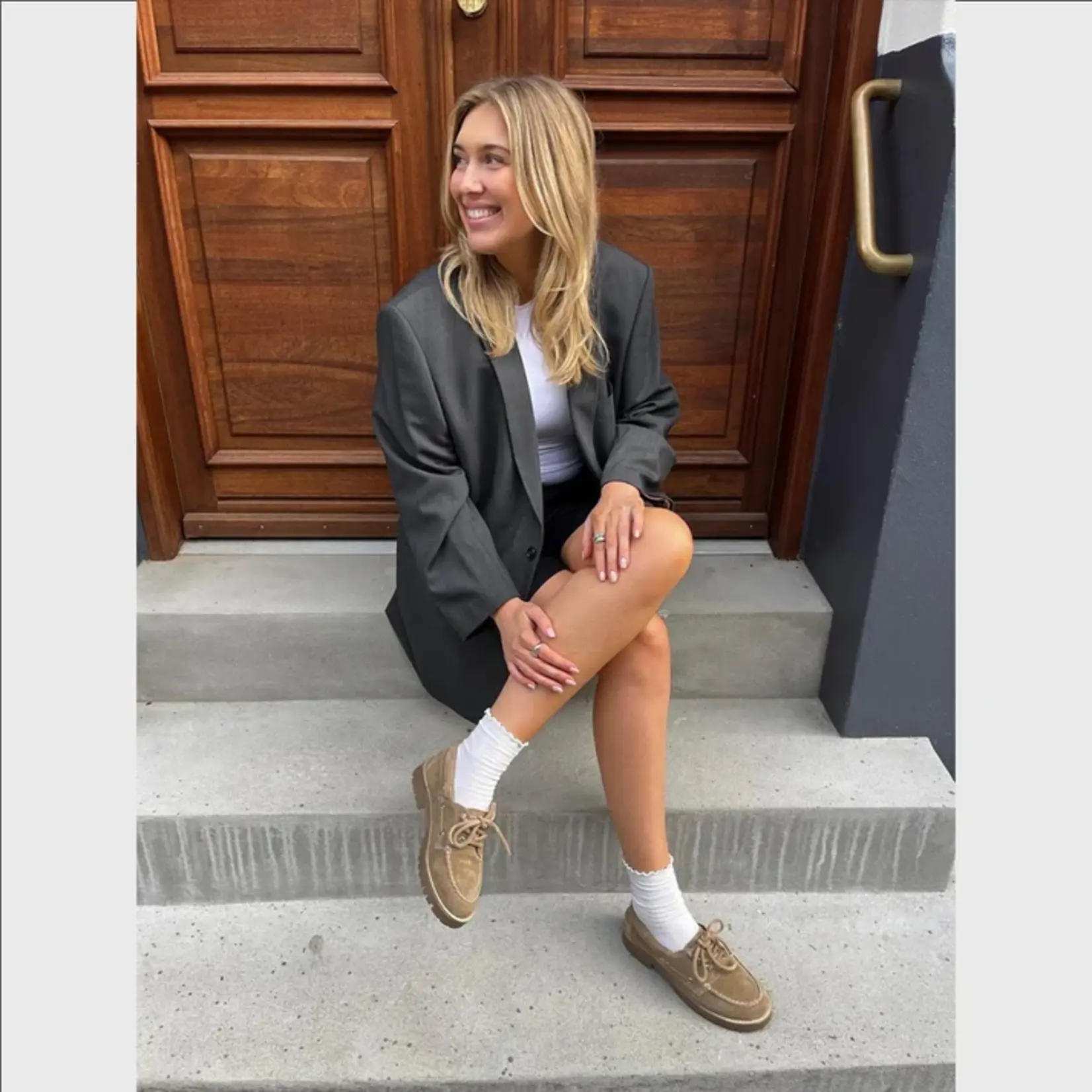 Copenhagen Shoes bootschoen THE WALK SUEDE biscuit