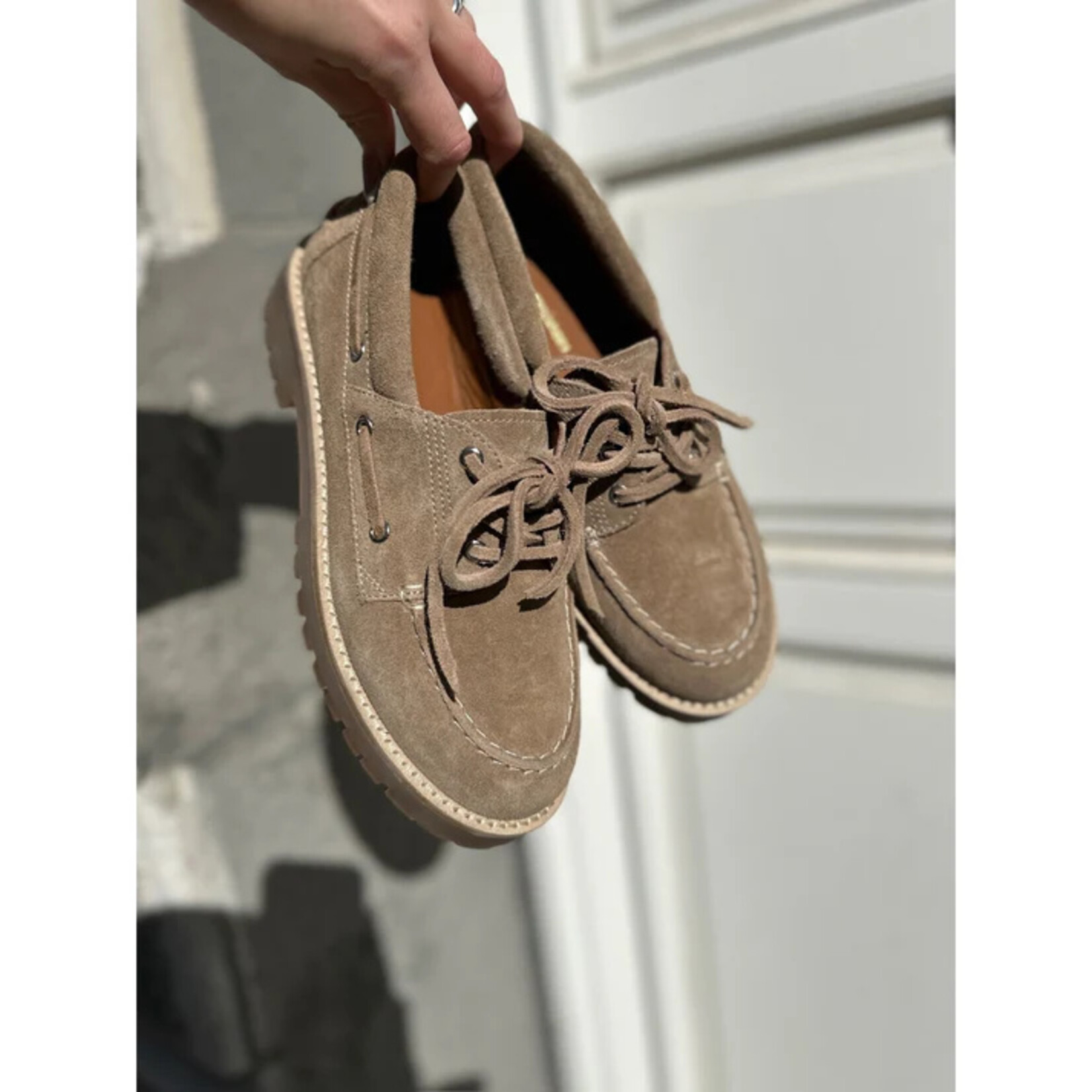 Copenhagen Shoes bootschoen THE WALK SUEDE biscuit