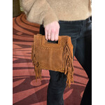 Marlon Bags schoudertas suede SEVILLA cognac