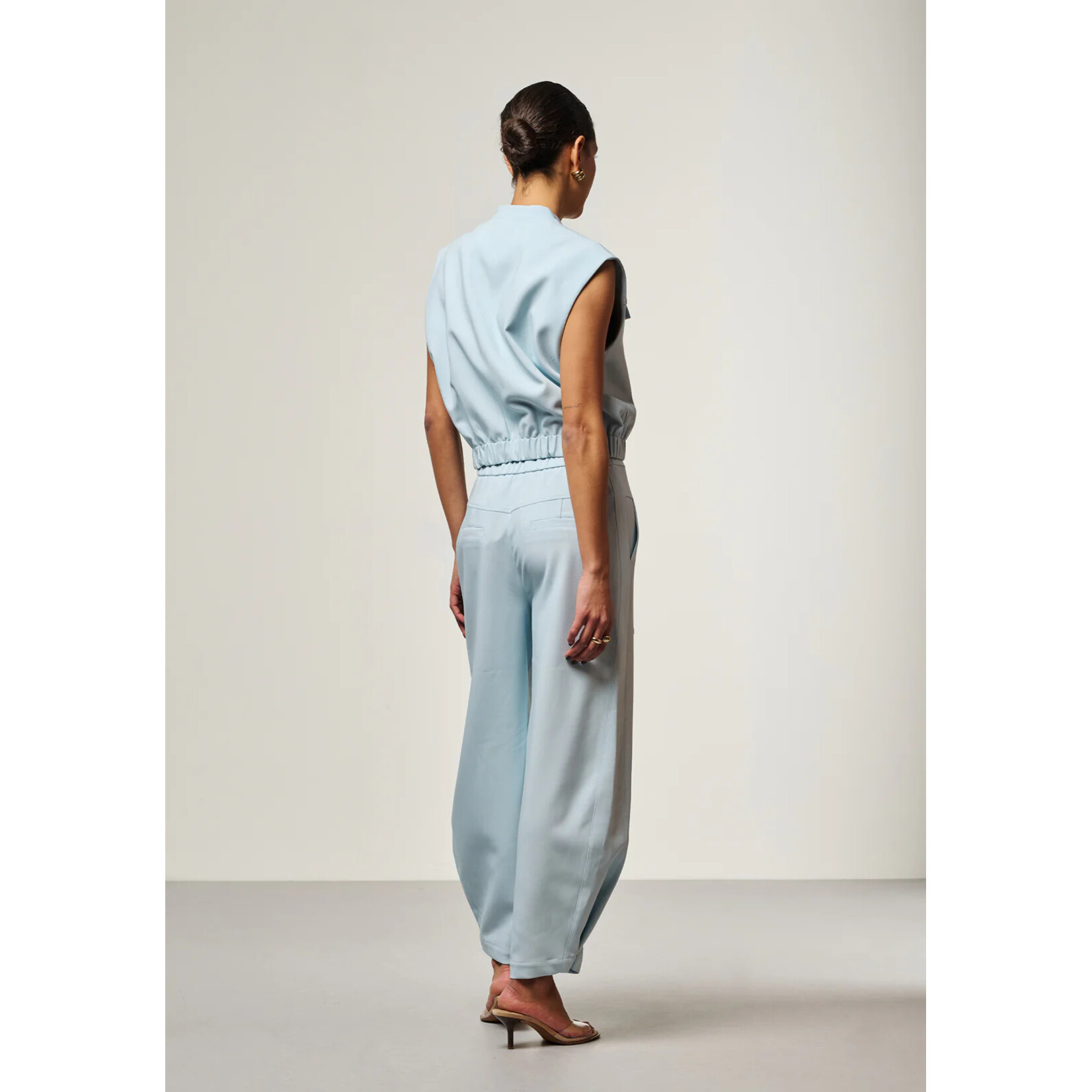 Aaiko gilet OLIVIA poplin blue