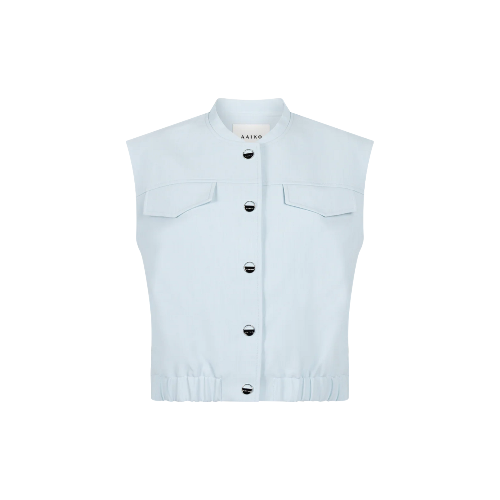 Aaiko gilet OLIVIA poplin blue