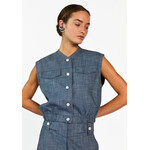 Aaiko gilet OLIVIA denim blue