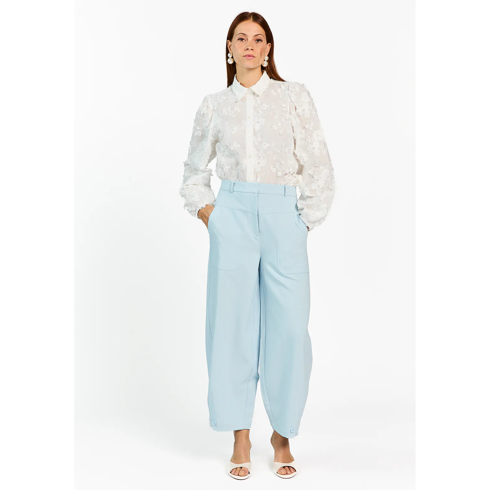 Aaiko broek HARPER poplin blue