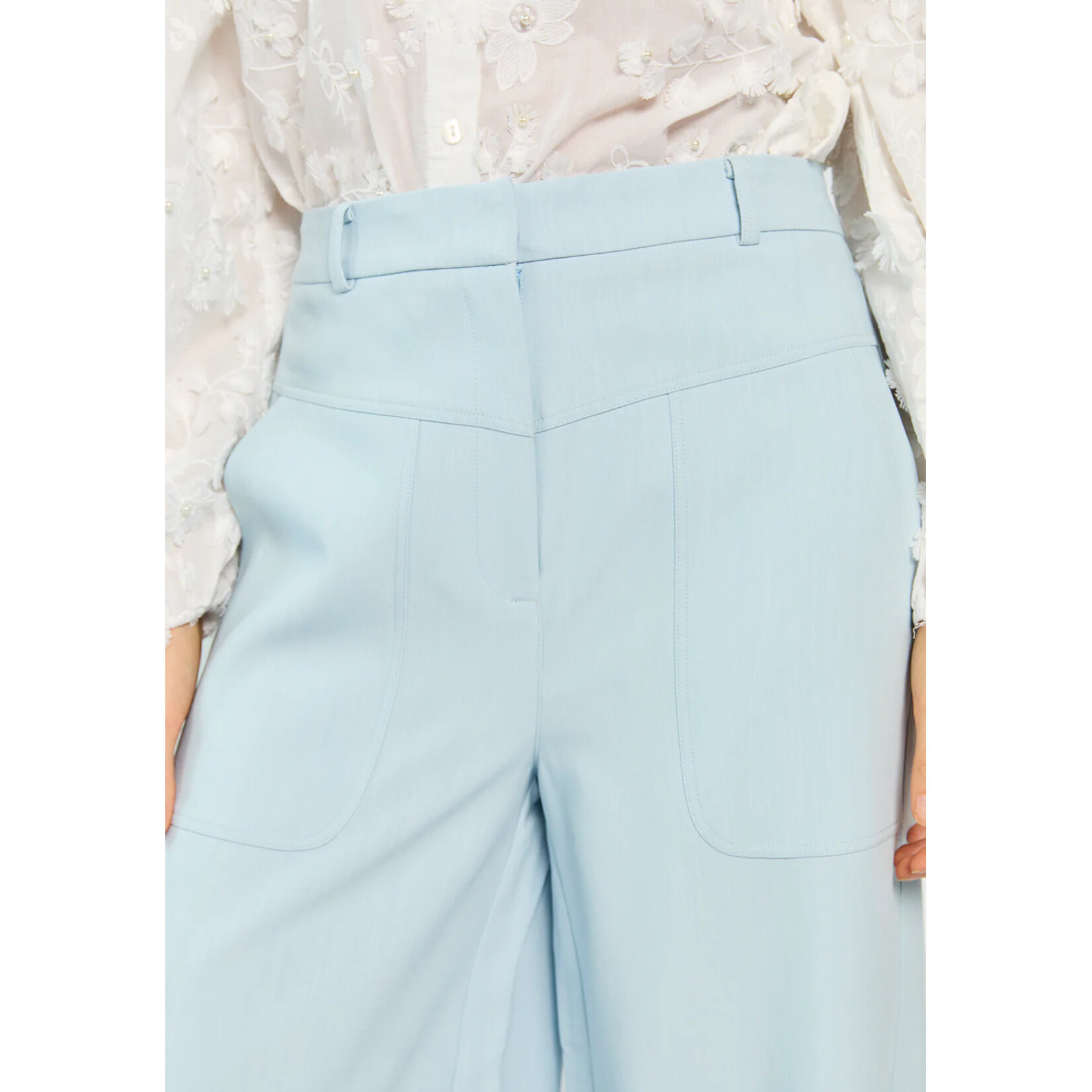 Aaiko broek HARPER poplin blue