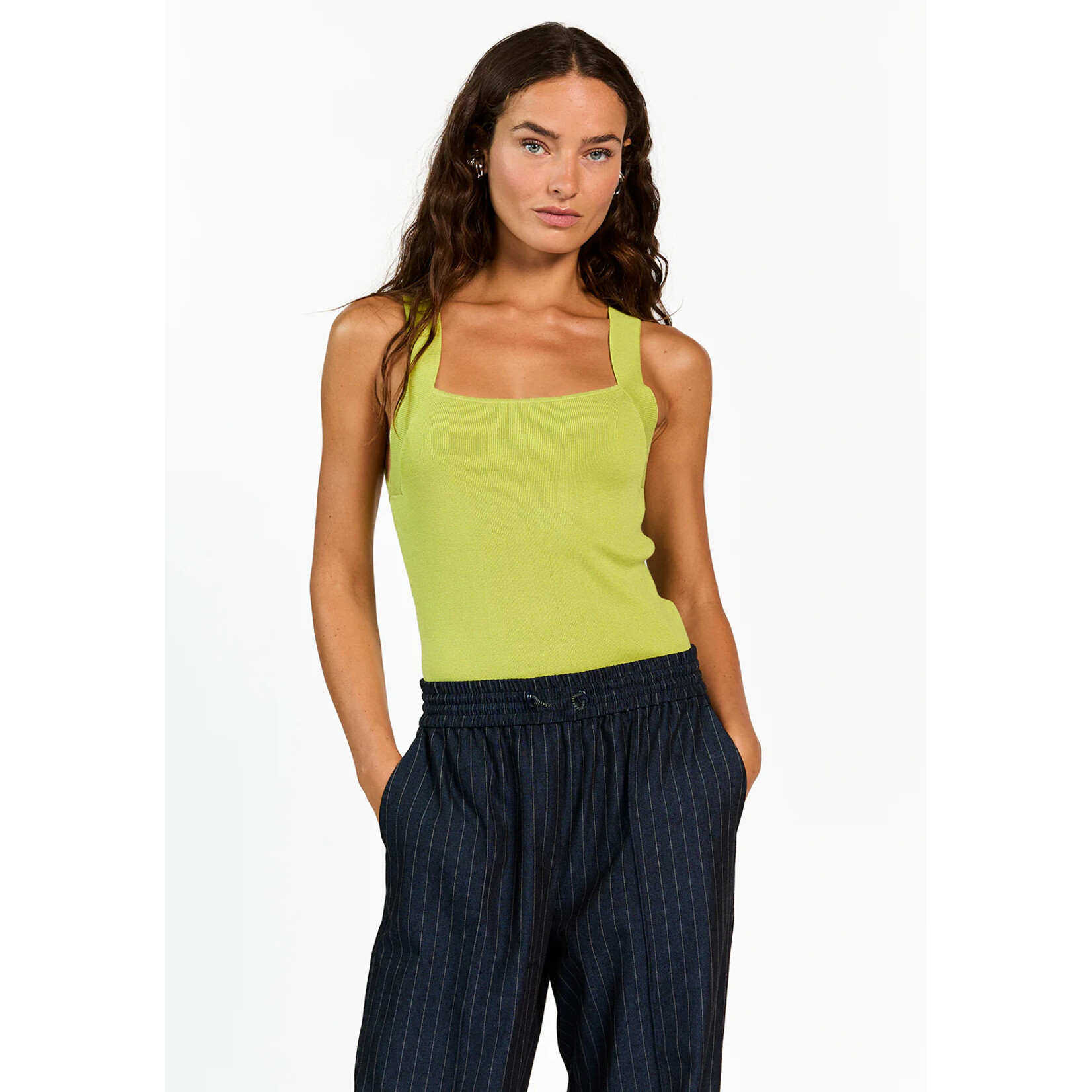 Aaiko singlet top ZENA lime groen