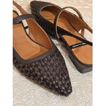 Angel Alarcon Angel Alarcon slingback plat IMELDA donkerbruin