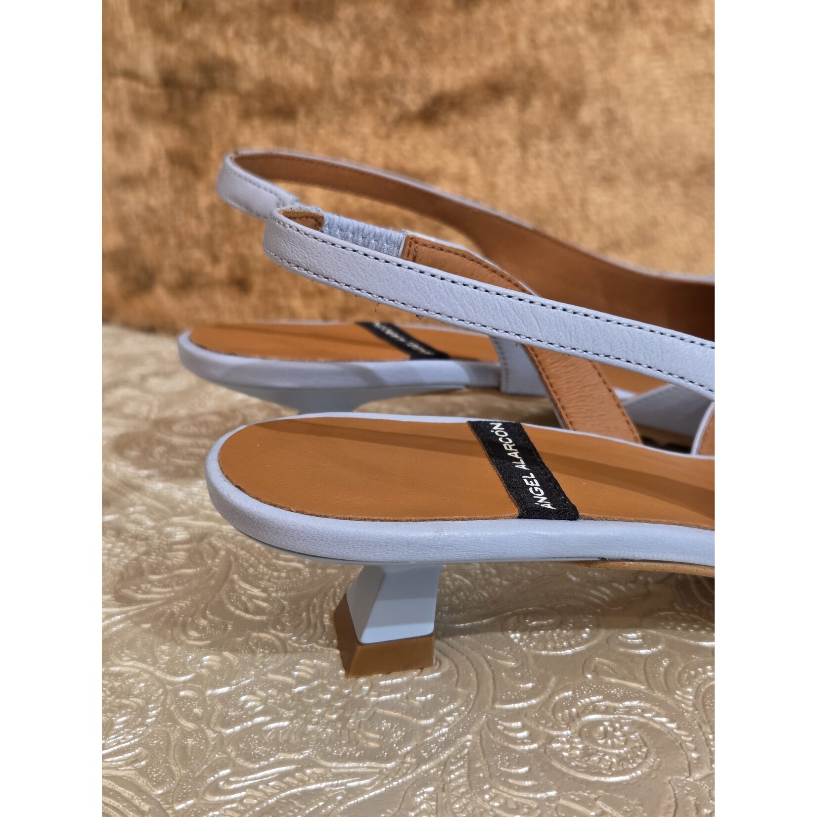 Angel Alarcon Angel Alarcon slingback strik ALINE blauw