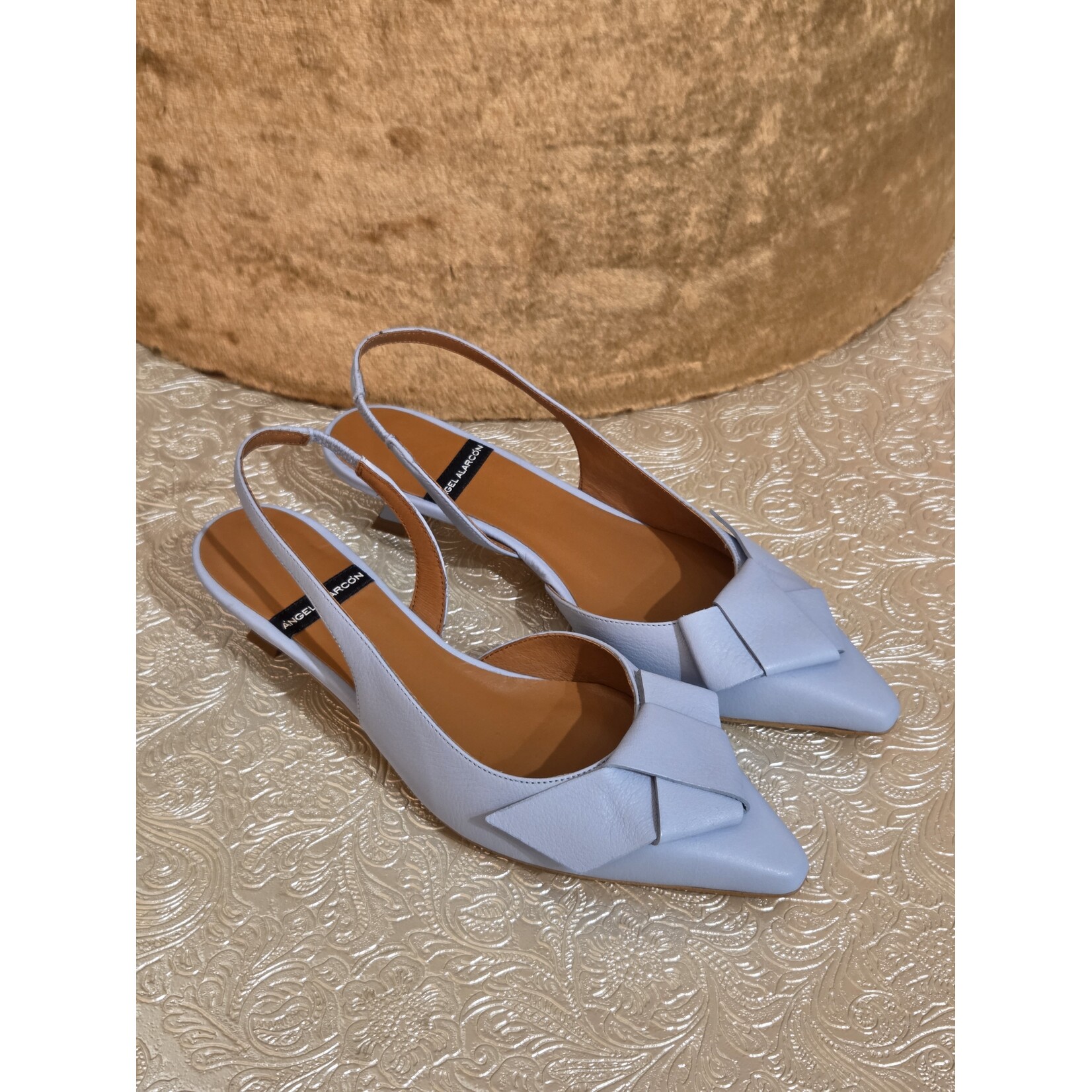 Angel Alarcon Angel Alarcon slingback strik ALINE blauw