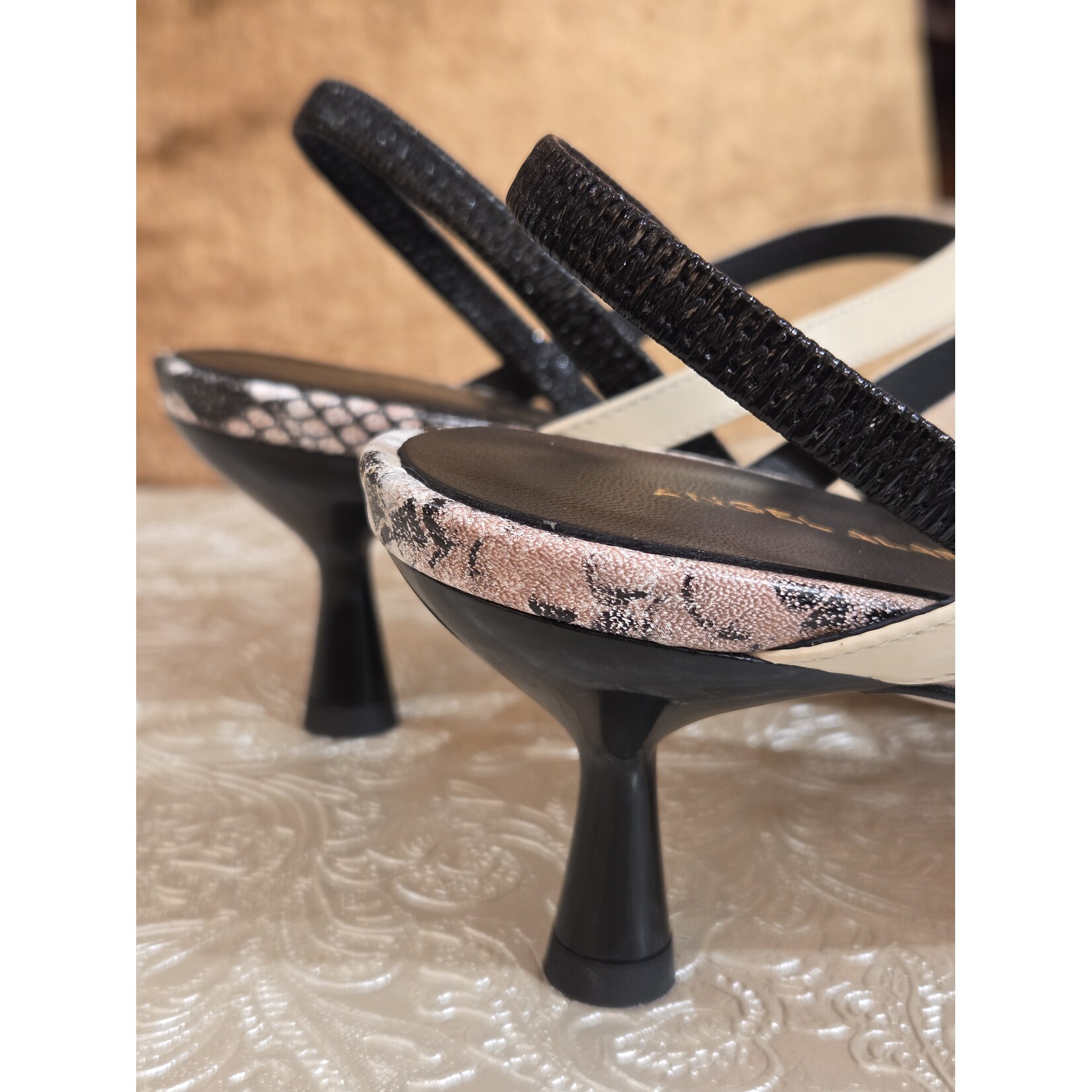 Angel Alarcon Angel Alarcon sandaal CINZIA rood&z/w