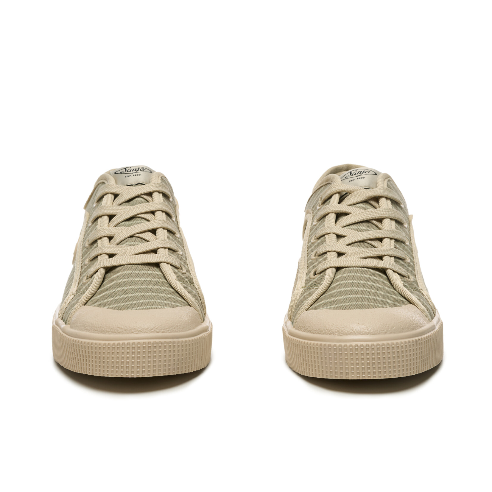 Sanjo Sanjo vegan veterschoen stripe PINMA matcha