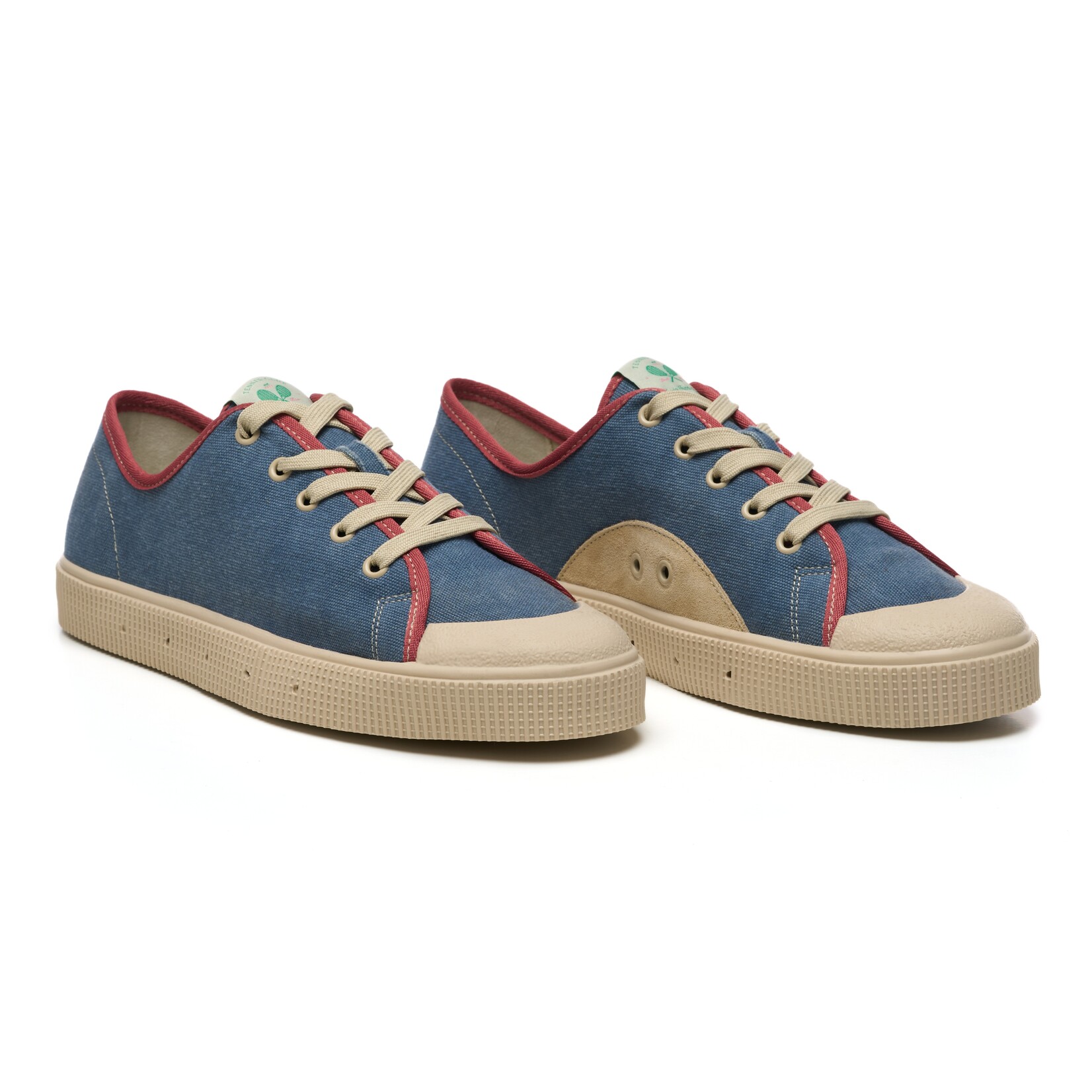 Sanjo Sanjo vegan veterschoen OCEAN blauw