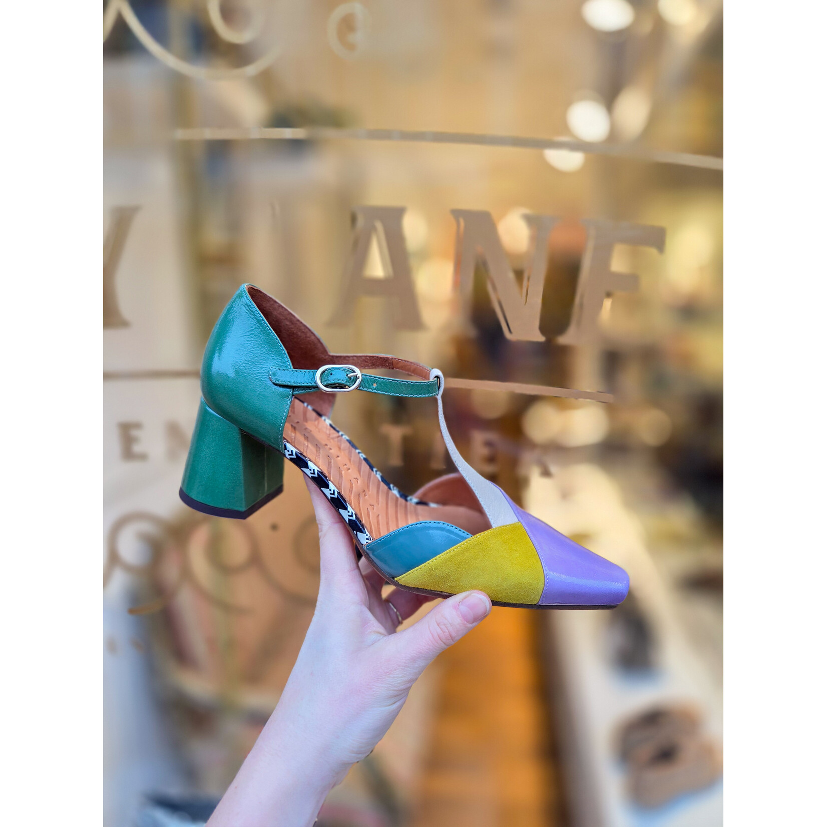 Chie Mihara pump AGAIT lavendel mint lemon