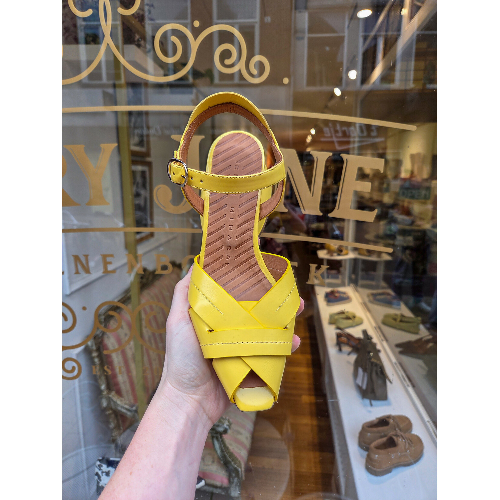 Chie Mihara sandaal hak DARLENA sun geel