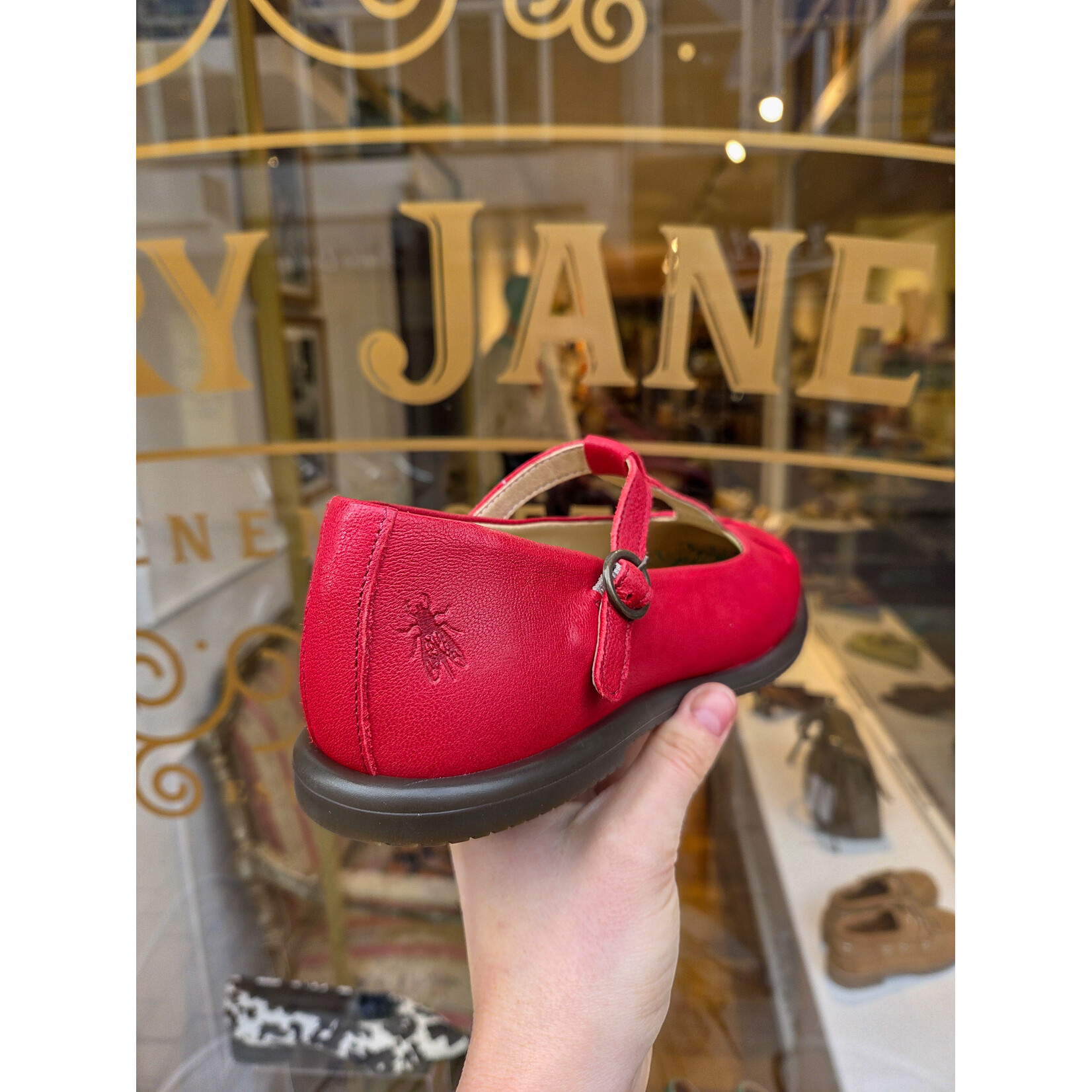 Fly London mary jane ballerina DAFE cherry