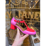 Fly London pump POLK tstrap rood/roze
