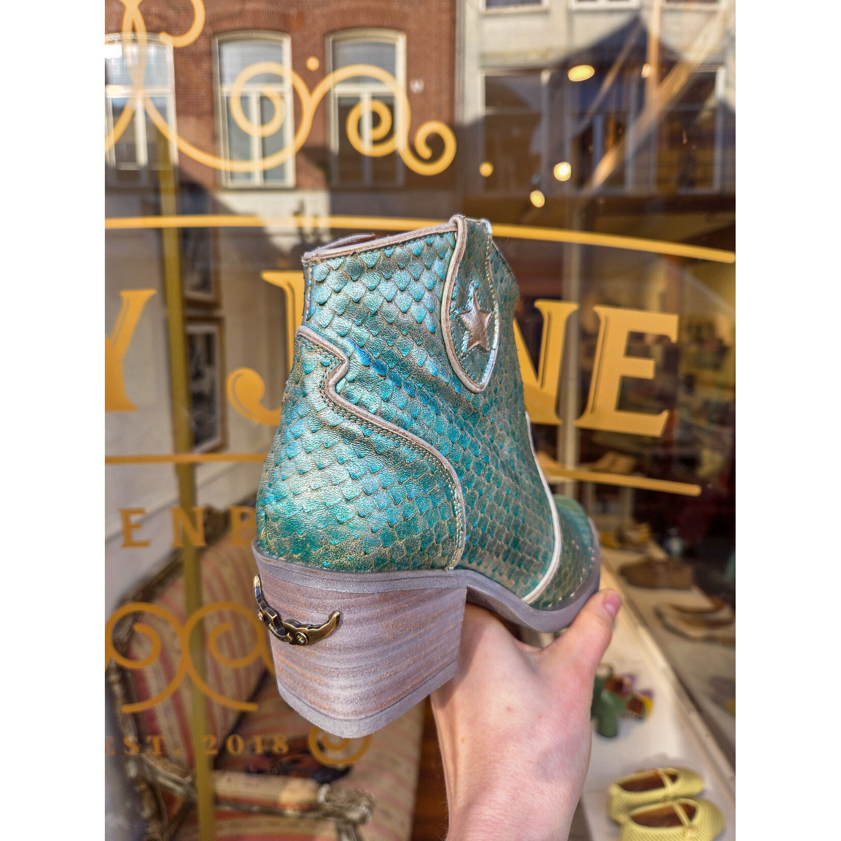 Nemonic Nemonic western laarsje ATLANTA blue